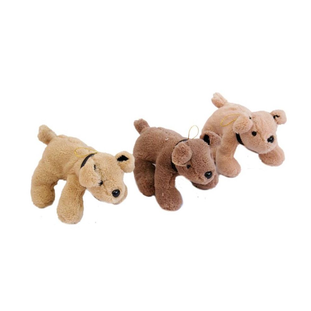 Pliušinis žaislas - 0132 - Šuniukas - mišinys - dydis 12 cm 1 vnt