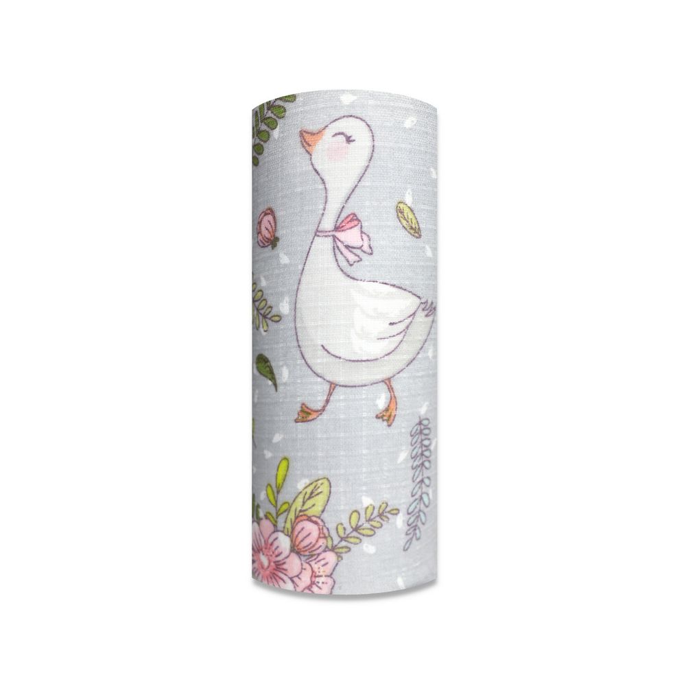 Sauskelnės - 29330 - TETRA PRINT - EGA - GOSSE & FLOWERS - GREY - dydis 70x80 cm