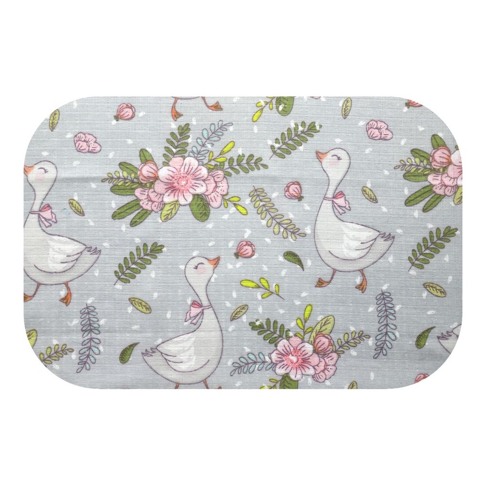 Sauskelnės - 29330 - TETRA PRINT - EGA - GOSSE & FLOWERS - GREY - dydis 70x80 cm