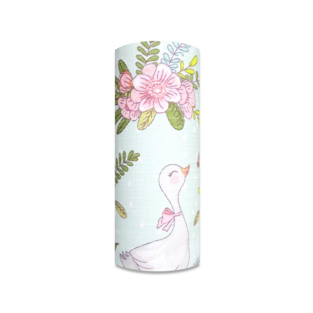 Diaper - 29347 - TETRA PRINT - EGA - GOSSE & FLOWERS - MINT - size 70x80 cm