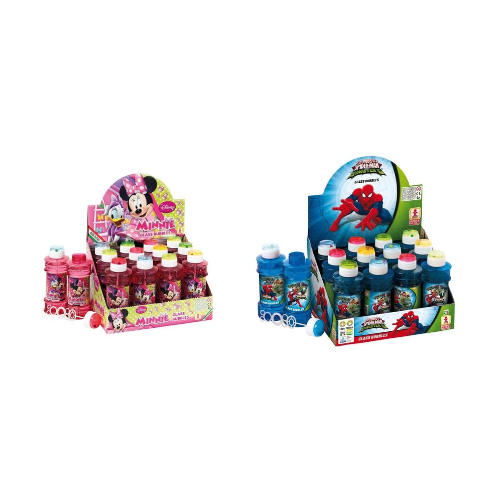 Burbulai - BRIMAREX - Stiklas - MINNIE arba SPIDER MAN - 300ml