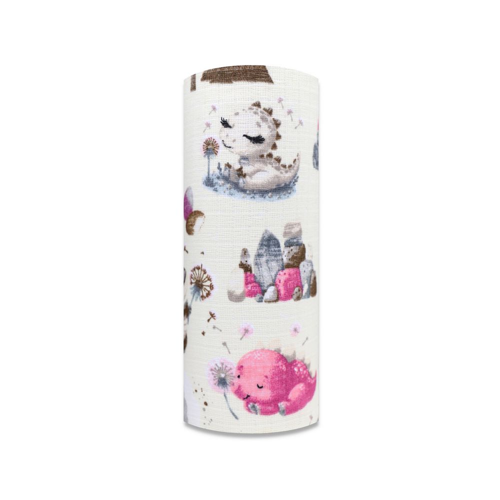 Sauskelnės - 30015 - TETRA PRINT - EGA - DINO & WULKAN - PINK - dydis 70x80 cm