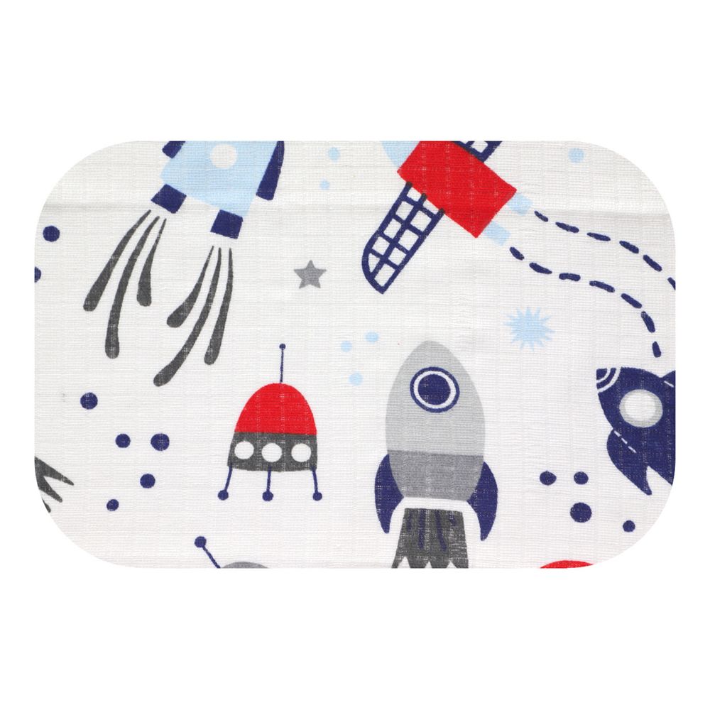 Sauskelnės - 22386 - TETRA PRINT - EGA - ROCKET - RED - dydis 70x80 cm