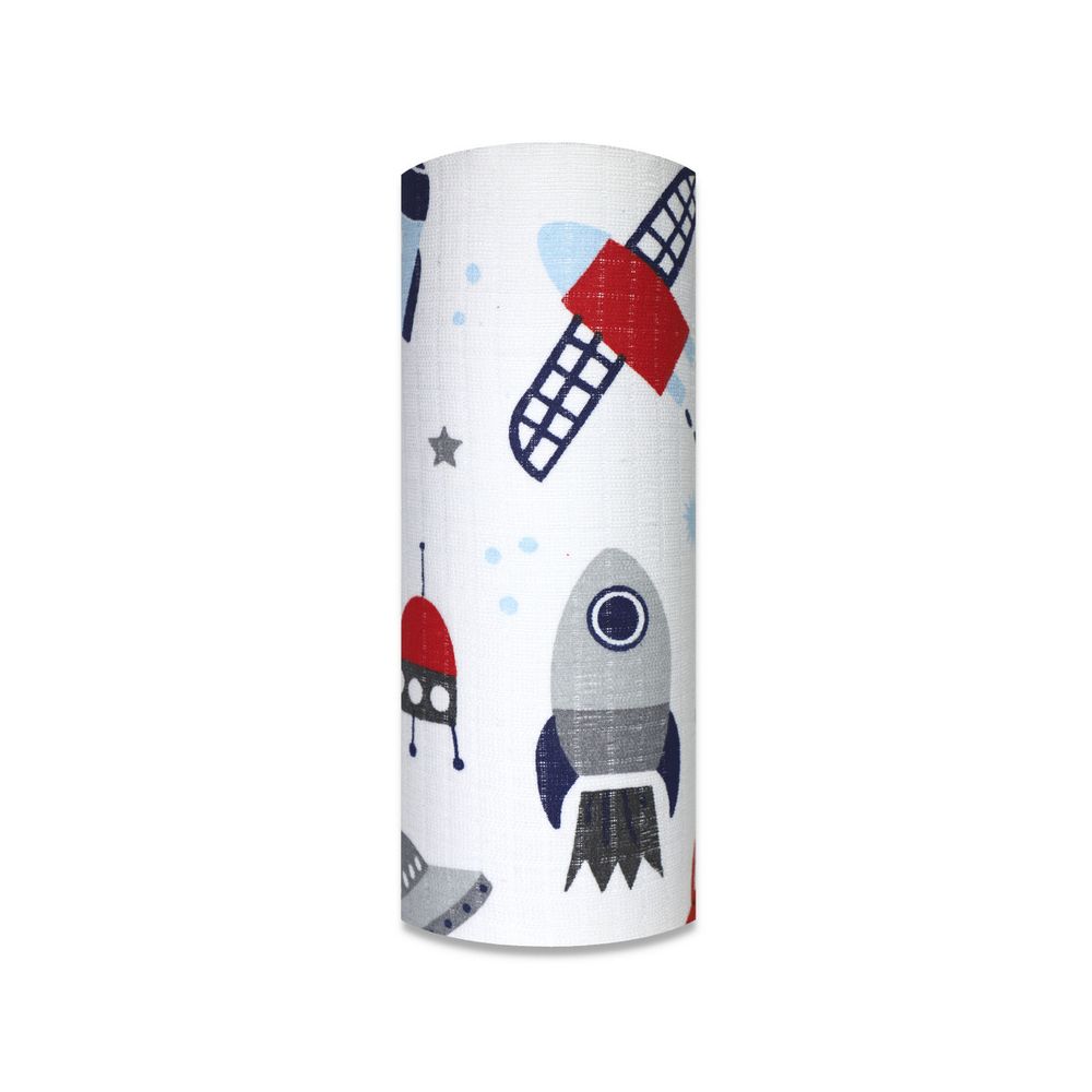 Sauskelnės - 22386 - TETRA PRINT - EGA - ROCKET - RED - dydis 70x80 cm