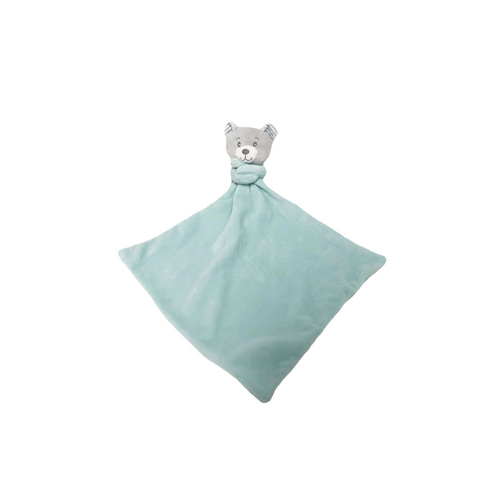 Antklodė - 94208 - MILUŚ - TEDDY - MINT - dydis 25 cm