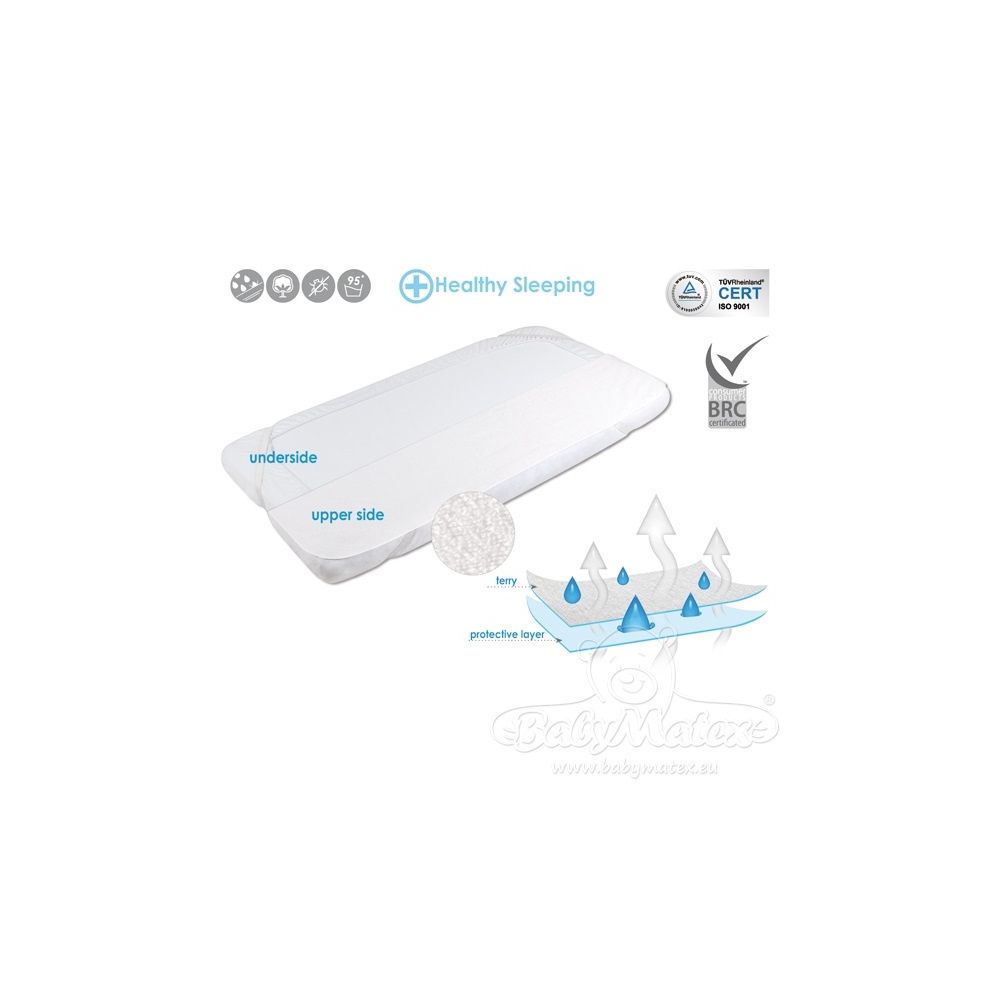 Protective cover for mattress - TB0244 - FROTTE - waterproof - size 60x140 cm