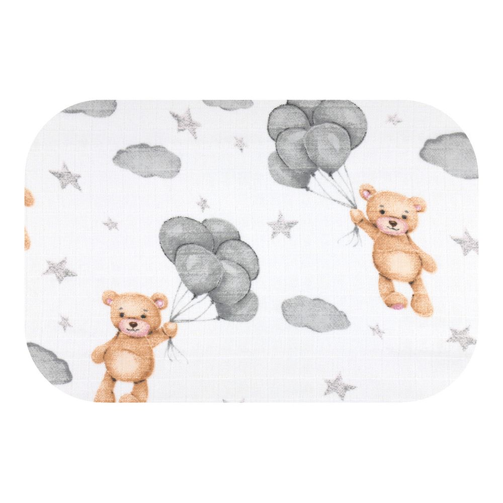 Sauskelnės - 30244 - TETRA PRINT - EGA - TEDDY BEAR su balionais - dydis 70x80 cm
