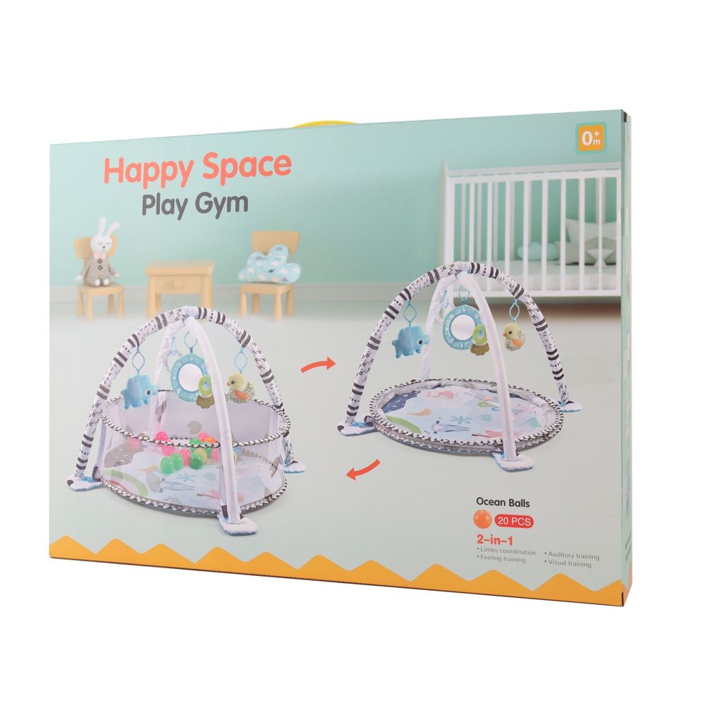 Lavinamasis kilimėlis TinyMini JL626-2D 2in1 baseinas su kamuoliukais