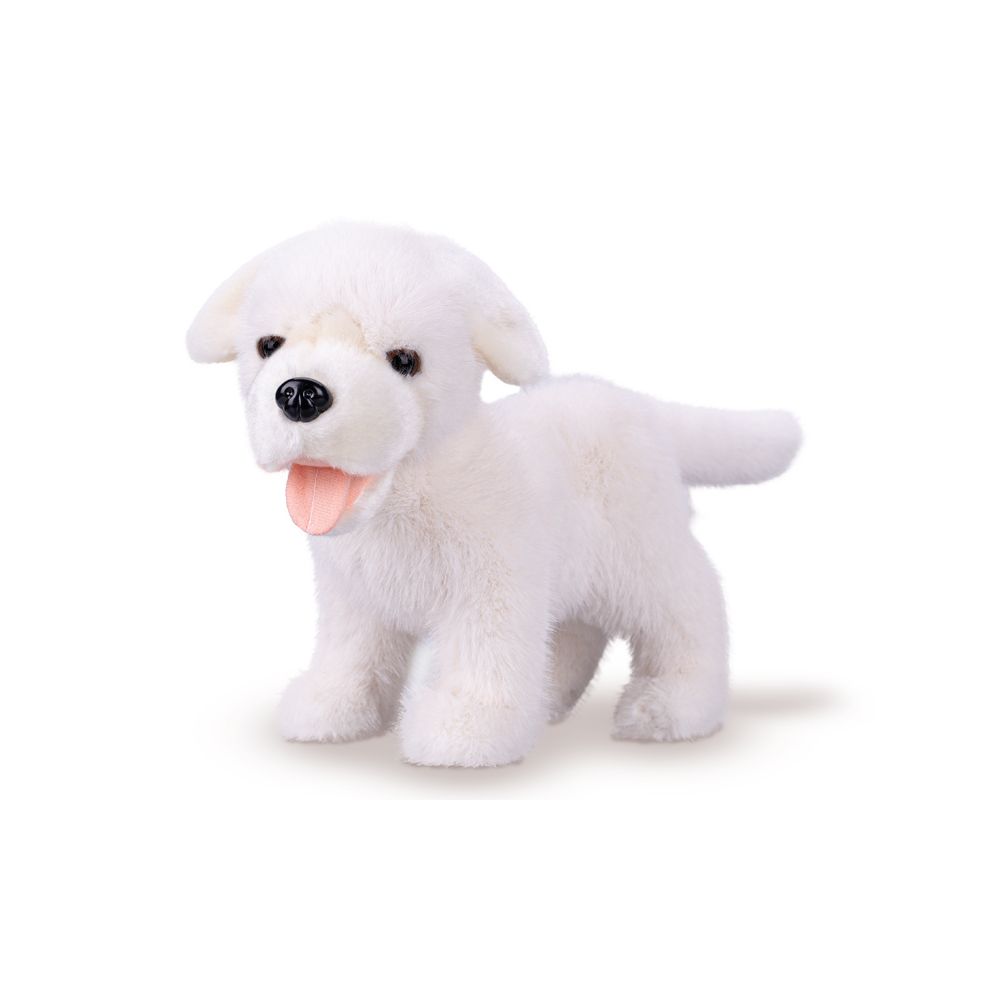 Pliušinis šuniukas LABRADORAS 23cm, baltas