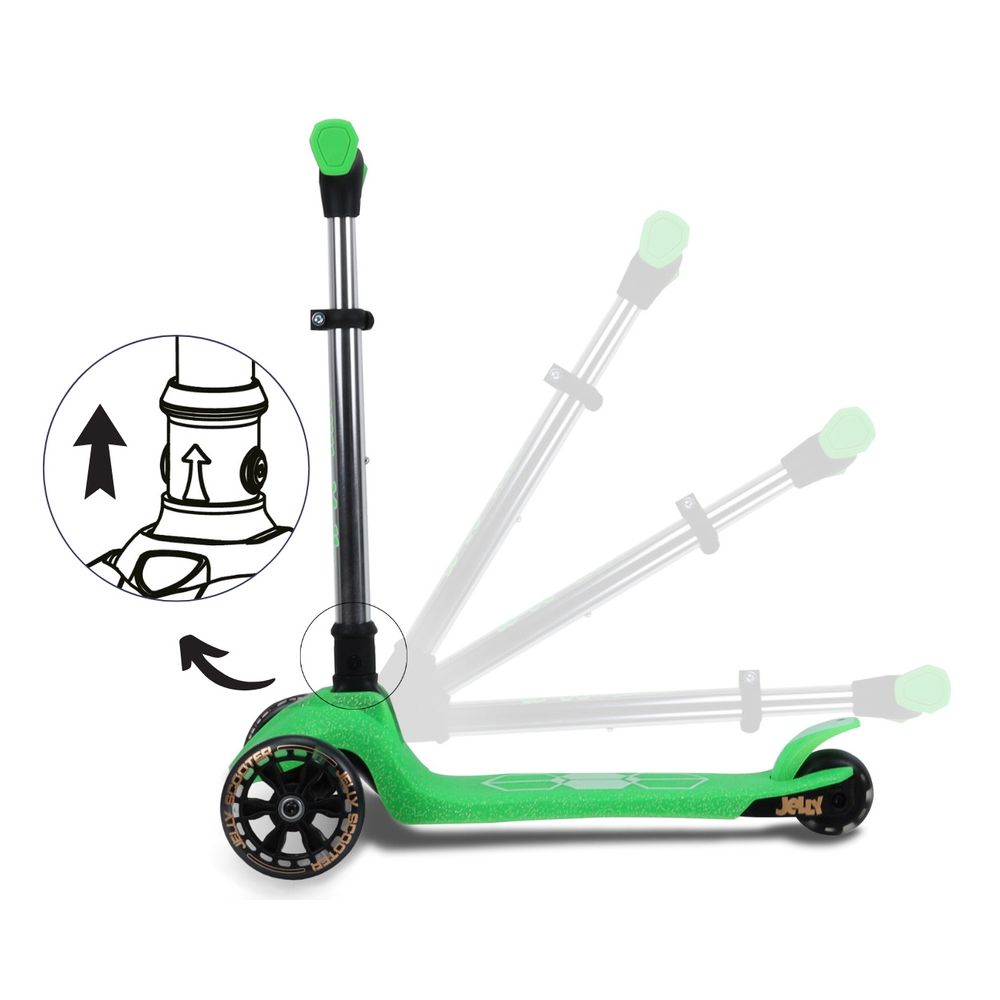 Paspirtukas Scooter Jelly, Green