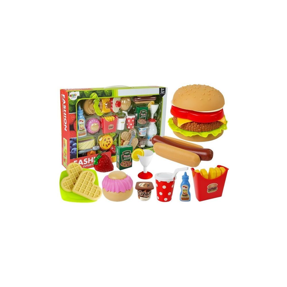 Zestaw Hamburger z Artykułami Spożywczymi Fast Food