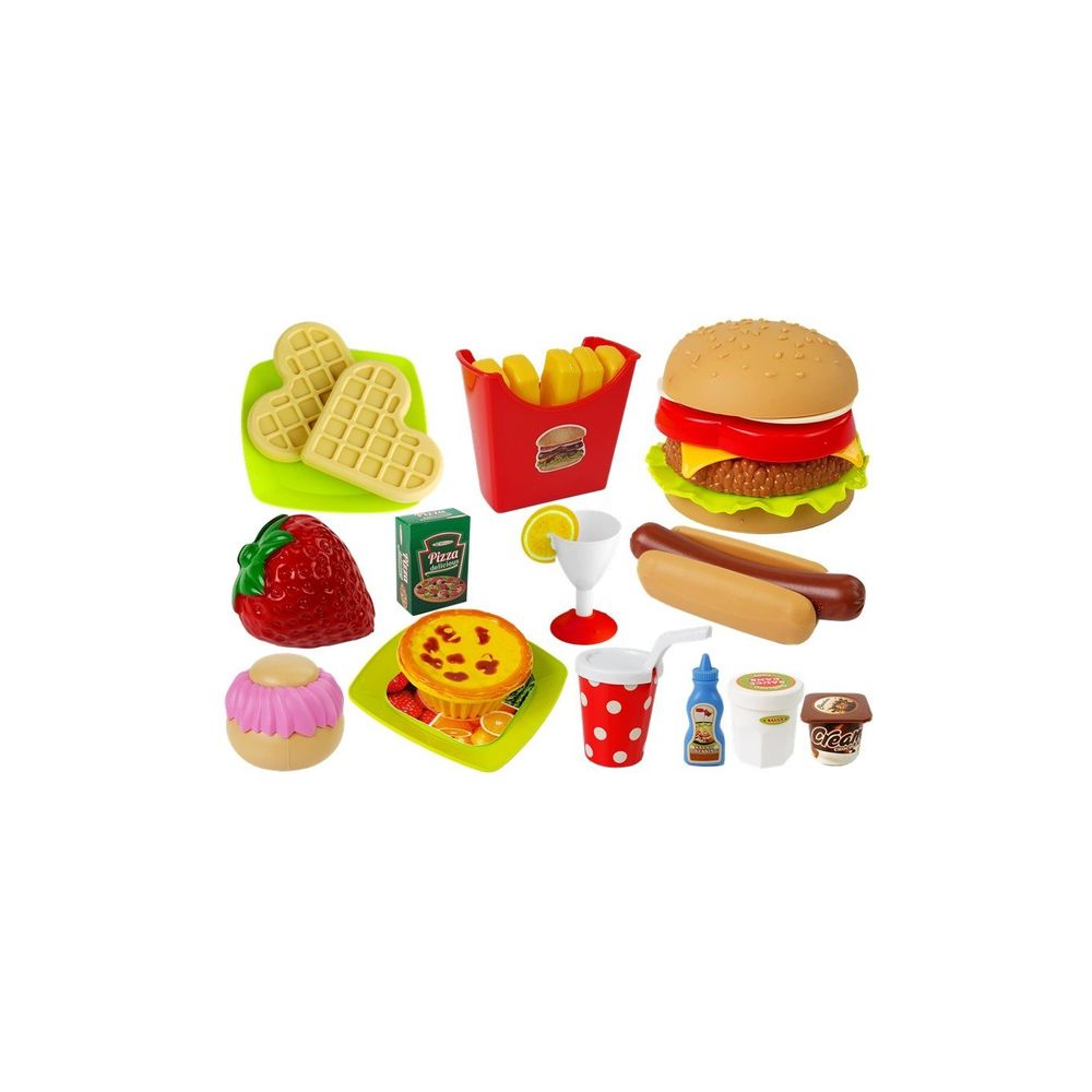 Zestaw Hamburger z Artykułami Spożywczymi Fast Food