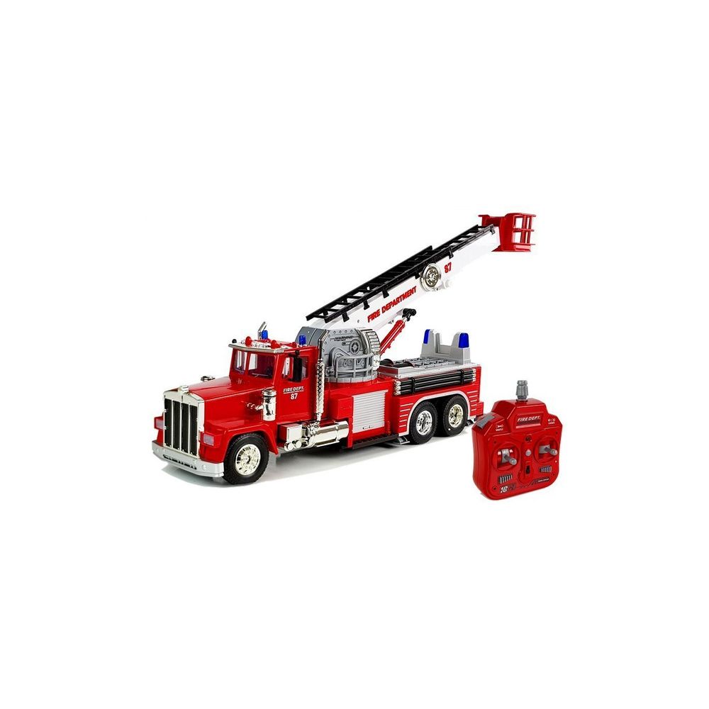 Wóz Strażacki 60cm Wysuwana Obrotowa Drabina R/C Dźwięk Syrena Światła