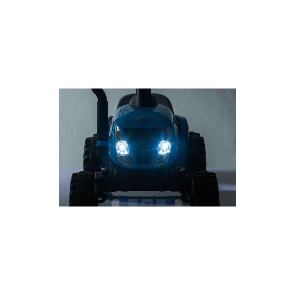 Traktor Na Akumulator z Przyczepą A009 Niebieski