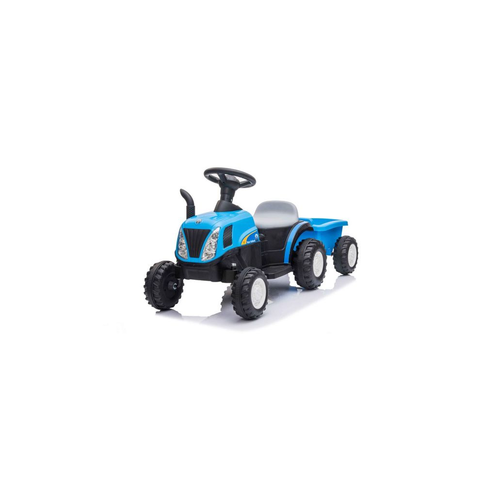 Traktor Na Akumulator z Przyczepą A009 Niebieski