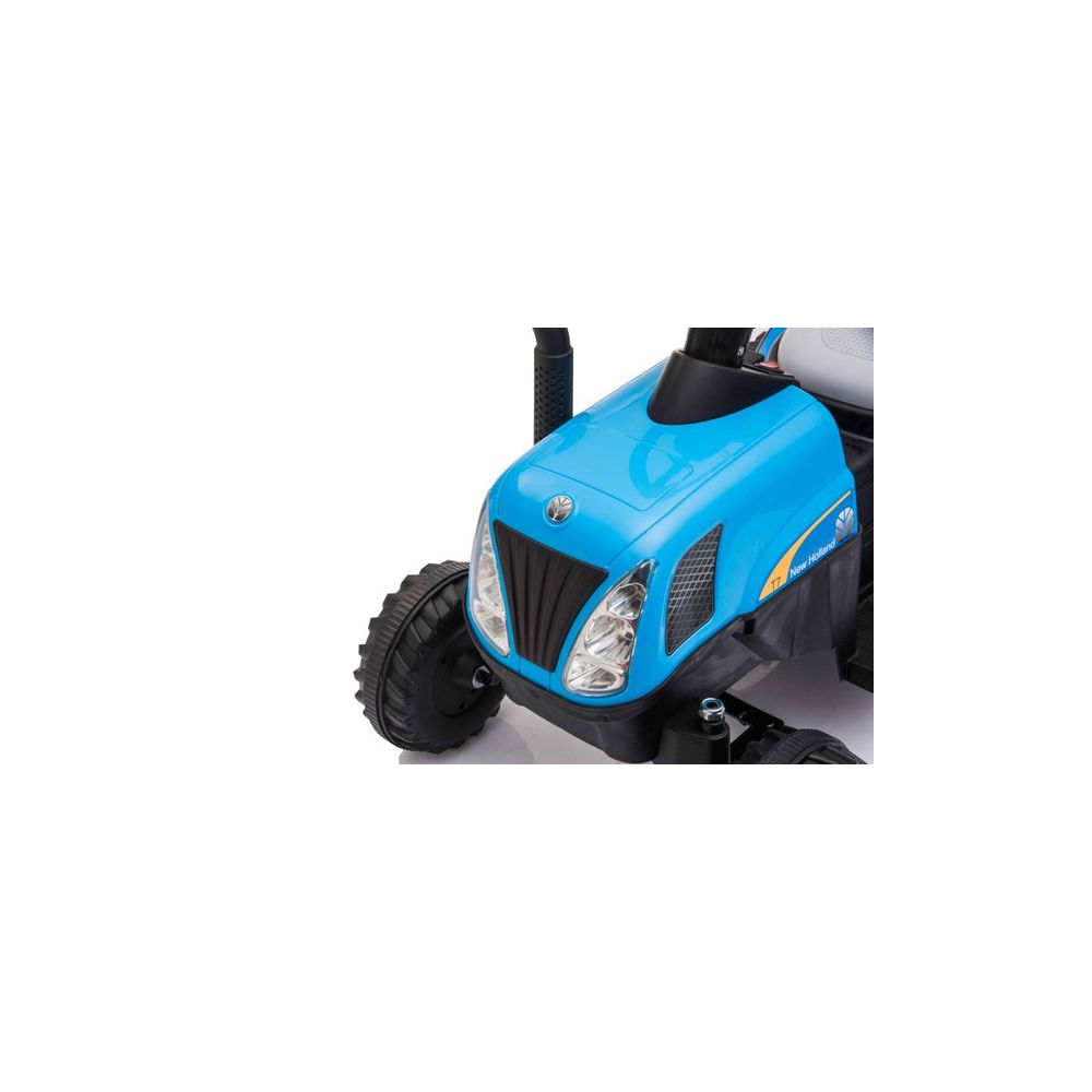 Traktor Na Akumulator z Przyczepą A009 Niebieski