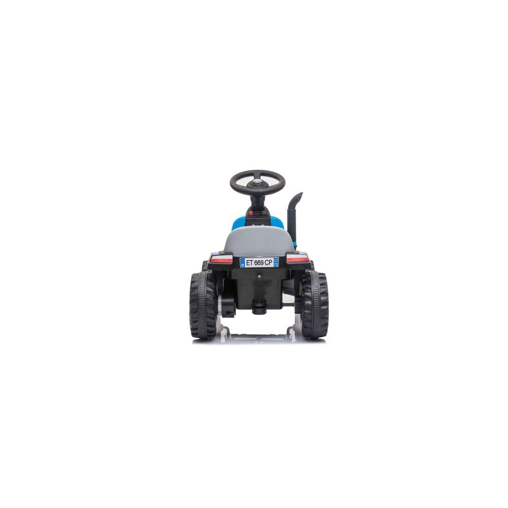 Traktor Na Akumulator z Przyczepą A009 Niebieski