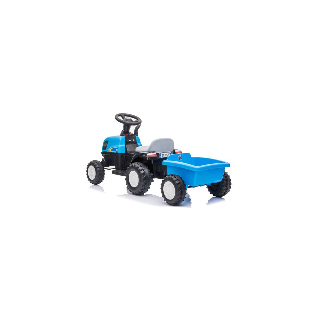 Traktor Na Akumulator z Przyczepą A009 Niebieski