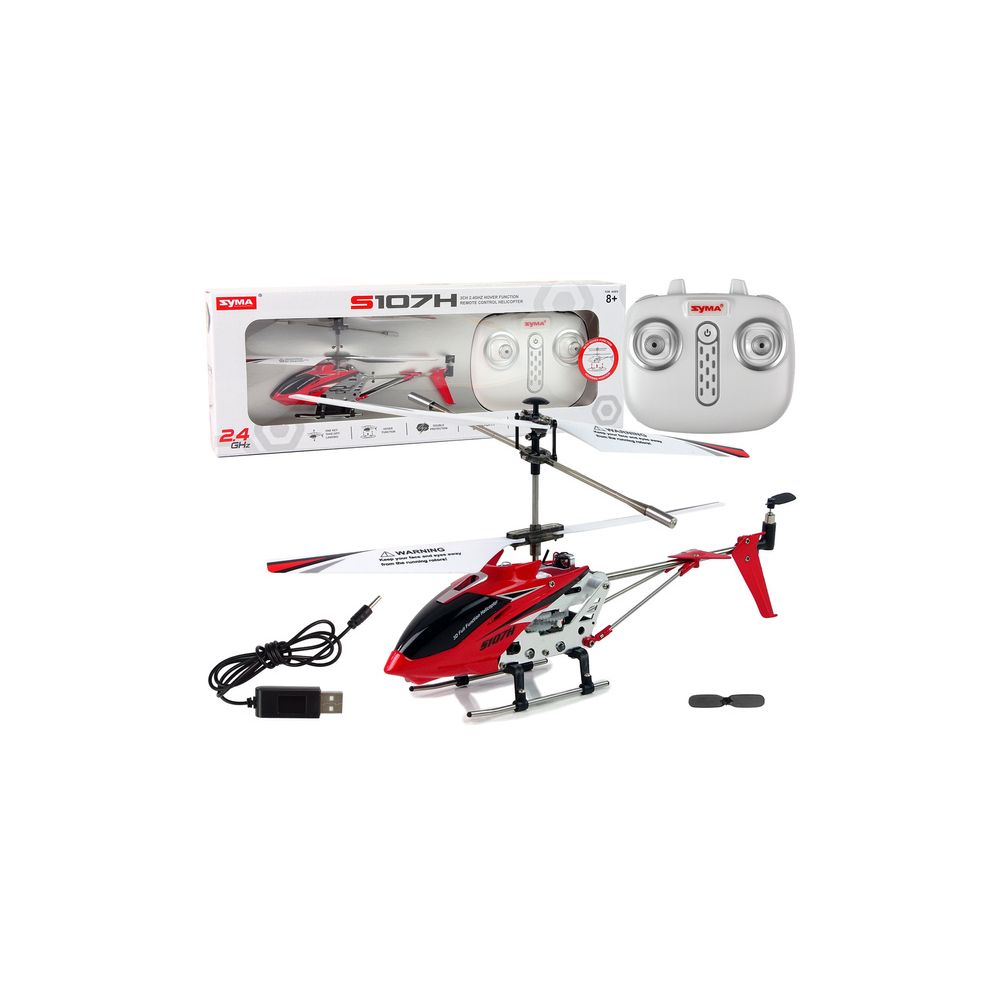 Helikopter SYMA S107H Zdalnie Sterowany 2,4G Czerwony