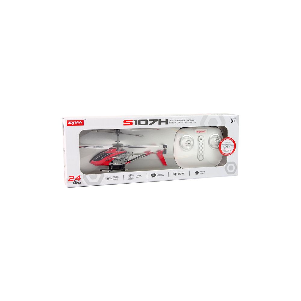 Helikopter SYMA S107H Zdalnie Sterowany 2,4G Czerwony
