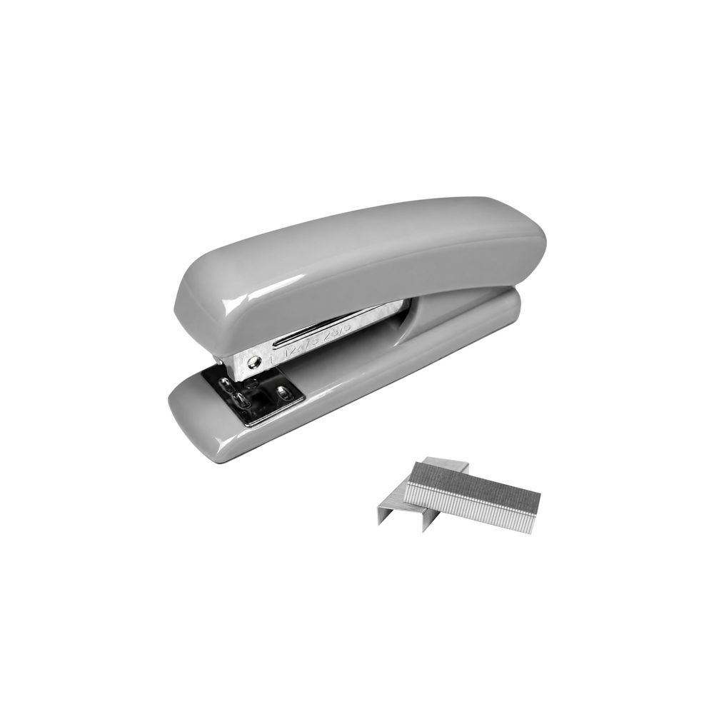 Zszywacz Biurowy Metalowy Do 25 Kartek 24/6 26/6 Zszywki Szary