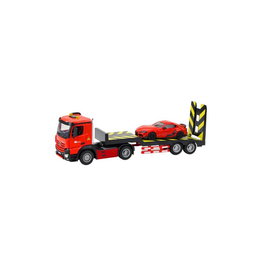 Zestaw Laweta Zdalnie Sterowana RC Auto Sportowe Osobowe Czerwone 1:16