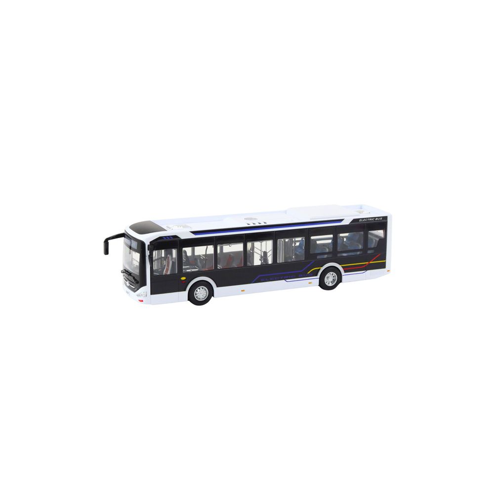Autobus Metalowy Miejski Światła Dźwięk 1:42 Biały