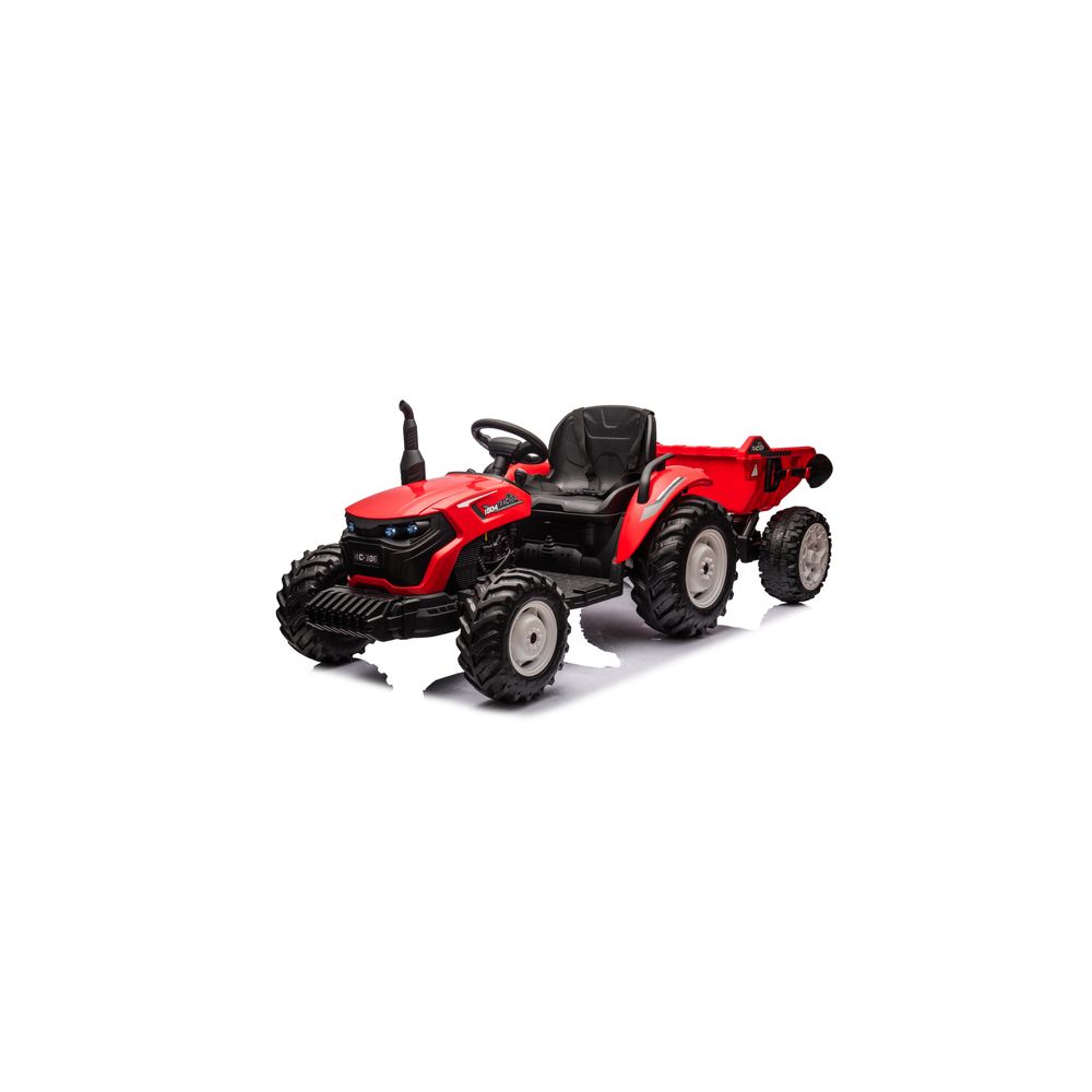 Traktor Na Akumulator HC-306 Czerwony Z Przyczepą 24V