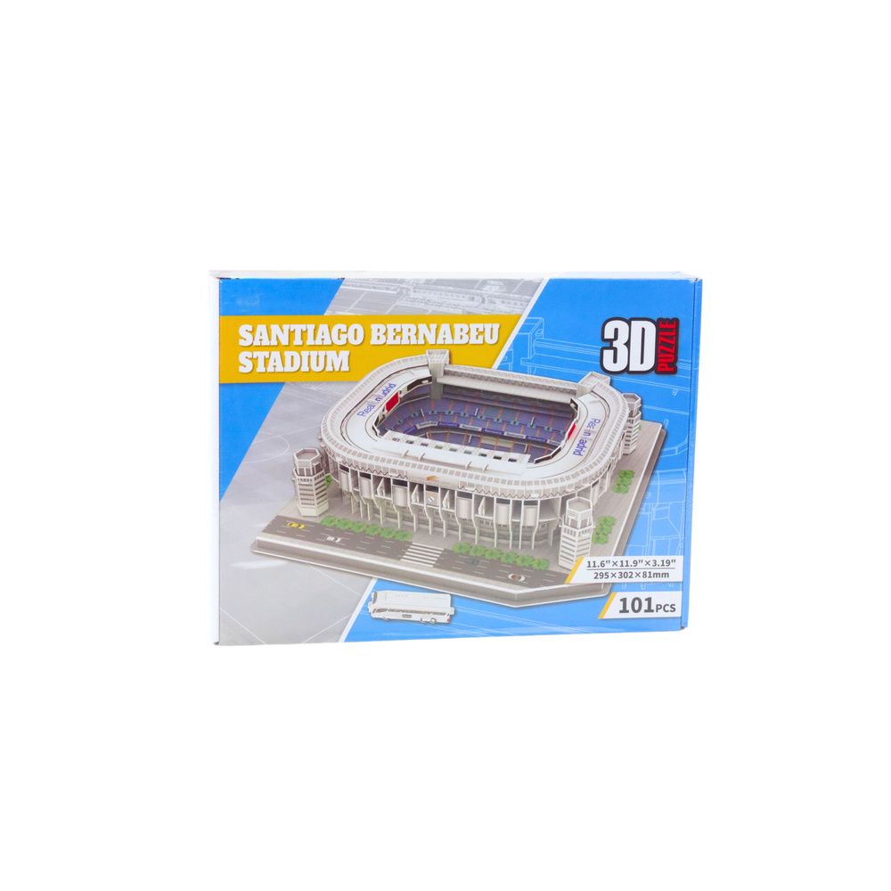 Puzzle 3D Stadion Piłkarski Santaigo Bernabeu Real Madryt 101el