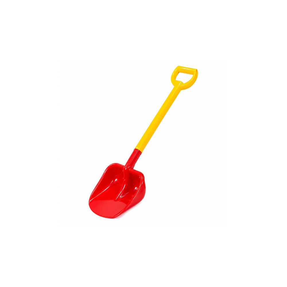 Duża Łopatka Dla Dzieci Do Piasku 63cm Czerwono-Żółta