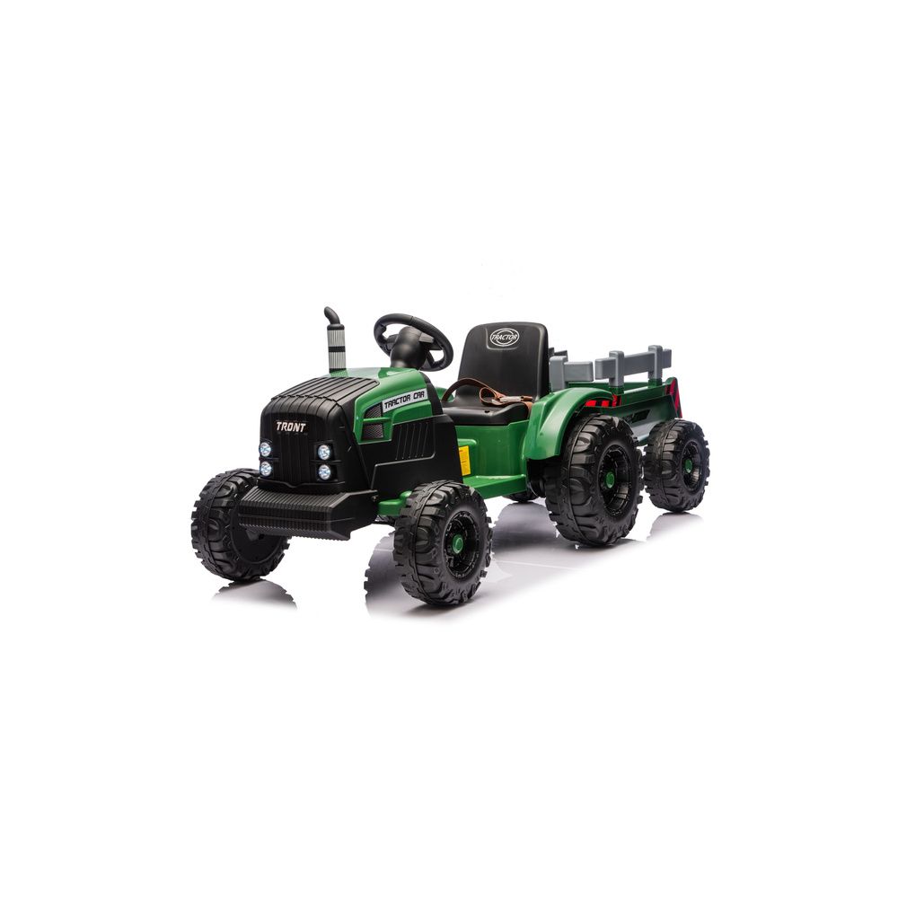 Traktor Na Akumulator CH9959B Z Przyczepą Ciemno Zielony 24V