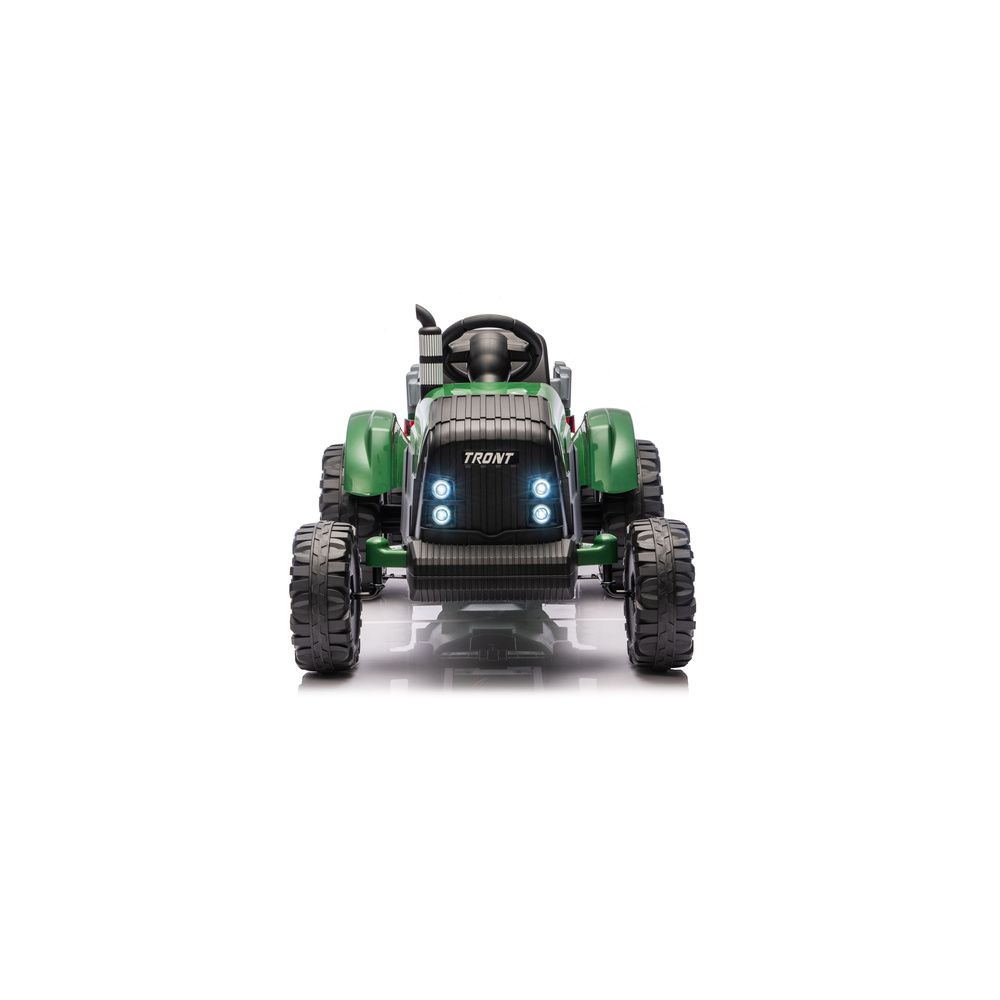 Traktor Na Akumulator CH9959B Z Przyczepą Ciemno Zielony 24V