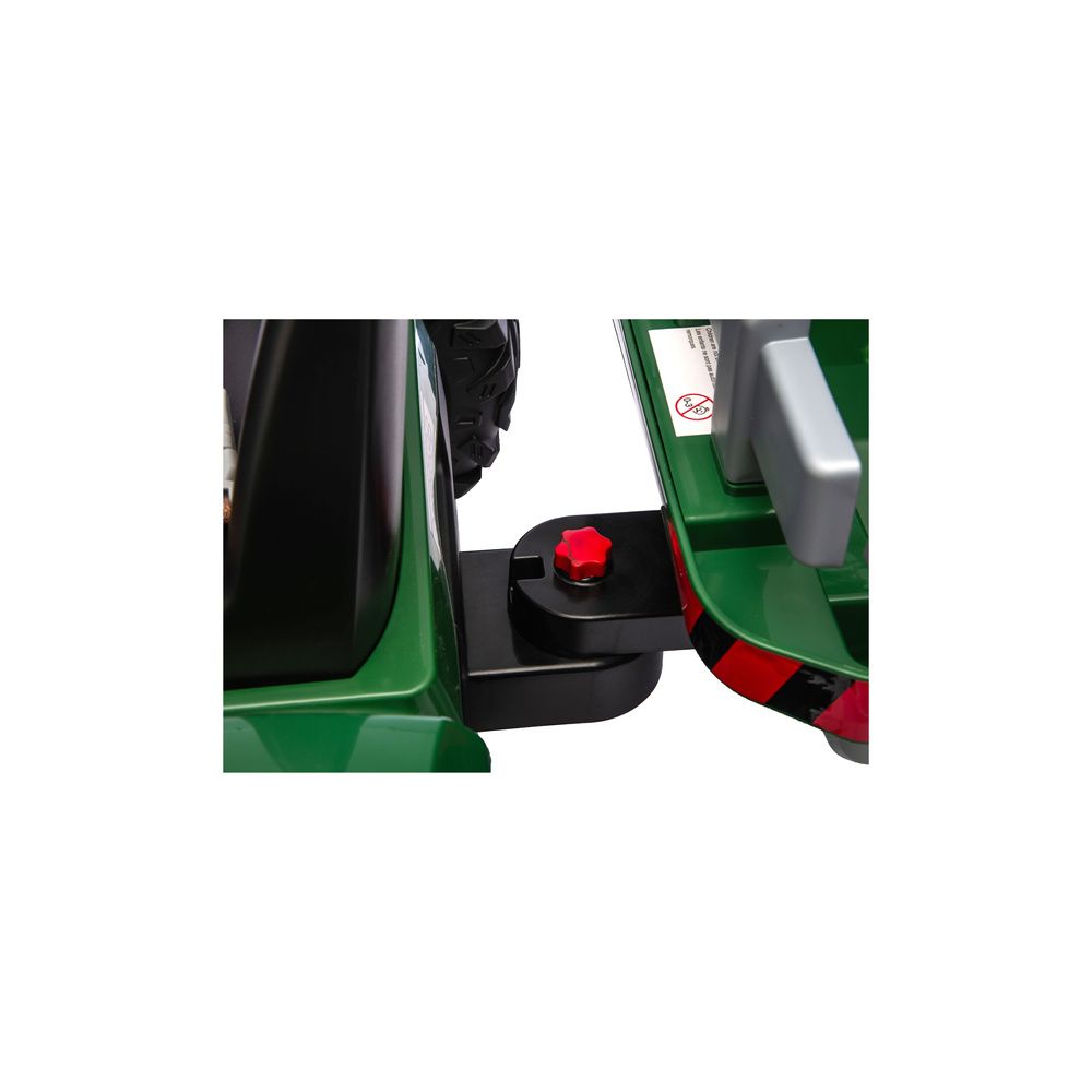 Traktor Na Akumulator CH9959B Z Przyczepą Ciemno Zielony 24V