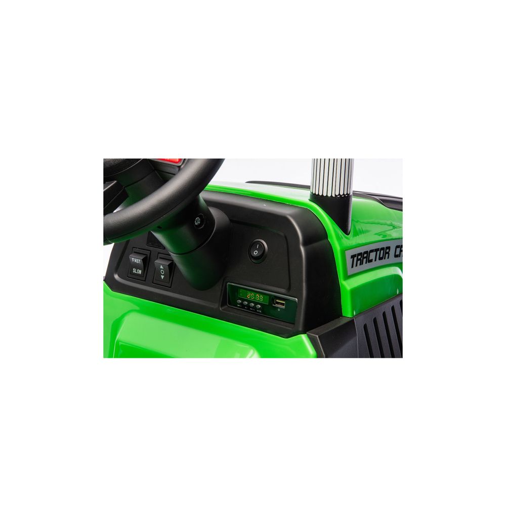 Traktor Na Akumulator CH9959B Z Przyczepą Jasno Zielony 24V