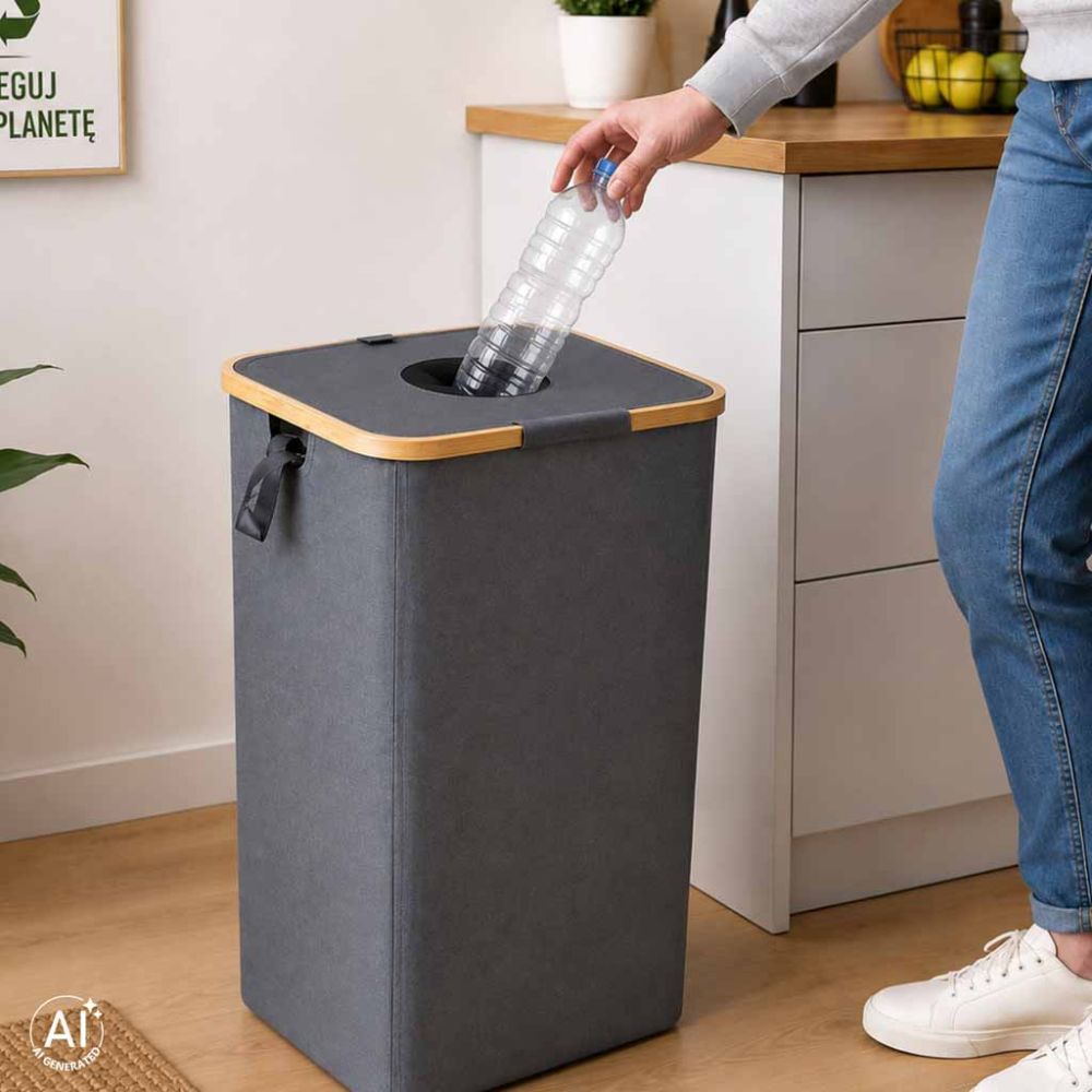Butelių taros krepšys su nešiojimo maišeliu, 100 l