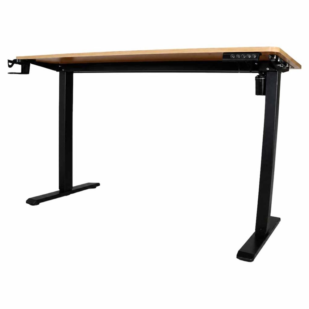 Elektrinis reguliuojamas stalas su valdymo pultu, 120x60 cm, mediena, Kik S