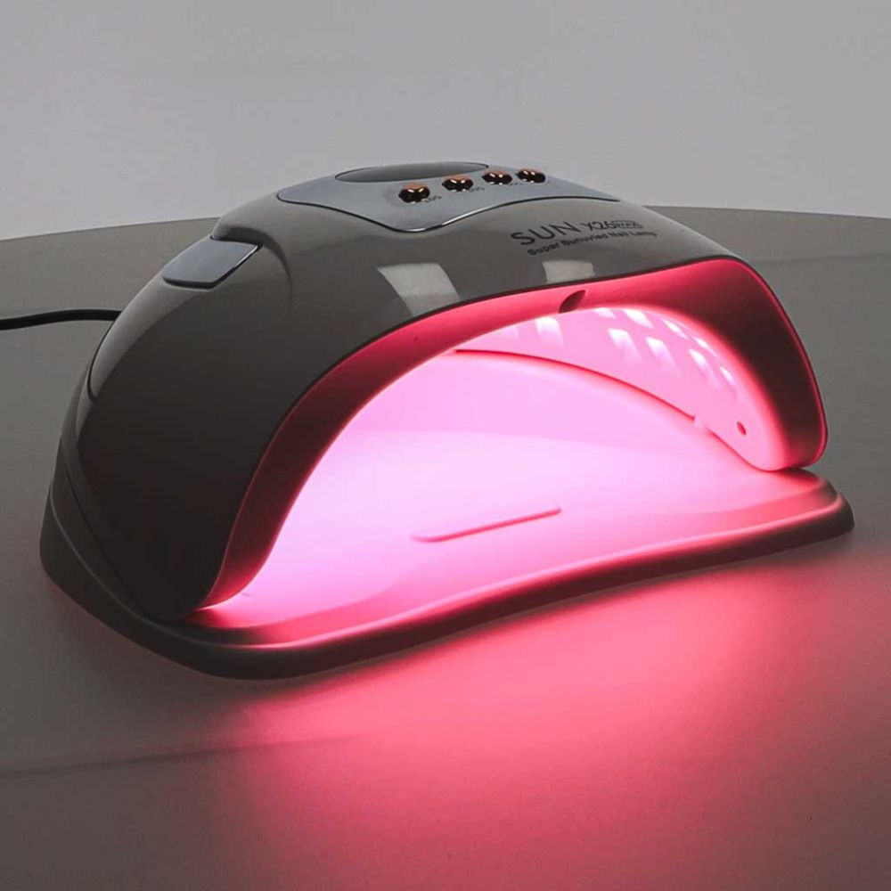 UV nagų lempa Sun X26, 81 LED, 380 W, skirta hibridinių nagų manikiūrui ir geliniams nagams