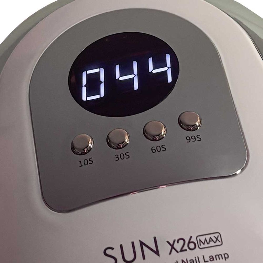 UV nagų lempa Sun X26, 81 LED, 380 W, skirta hibridinių nagų manikiūrui ir geliniams nagams
