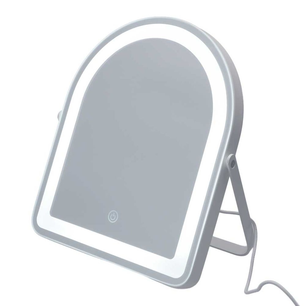 Kosmetinis LED veidrodis su jutikliniu valdymu 31x26,5 cm, baltas