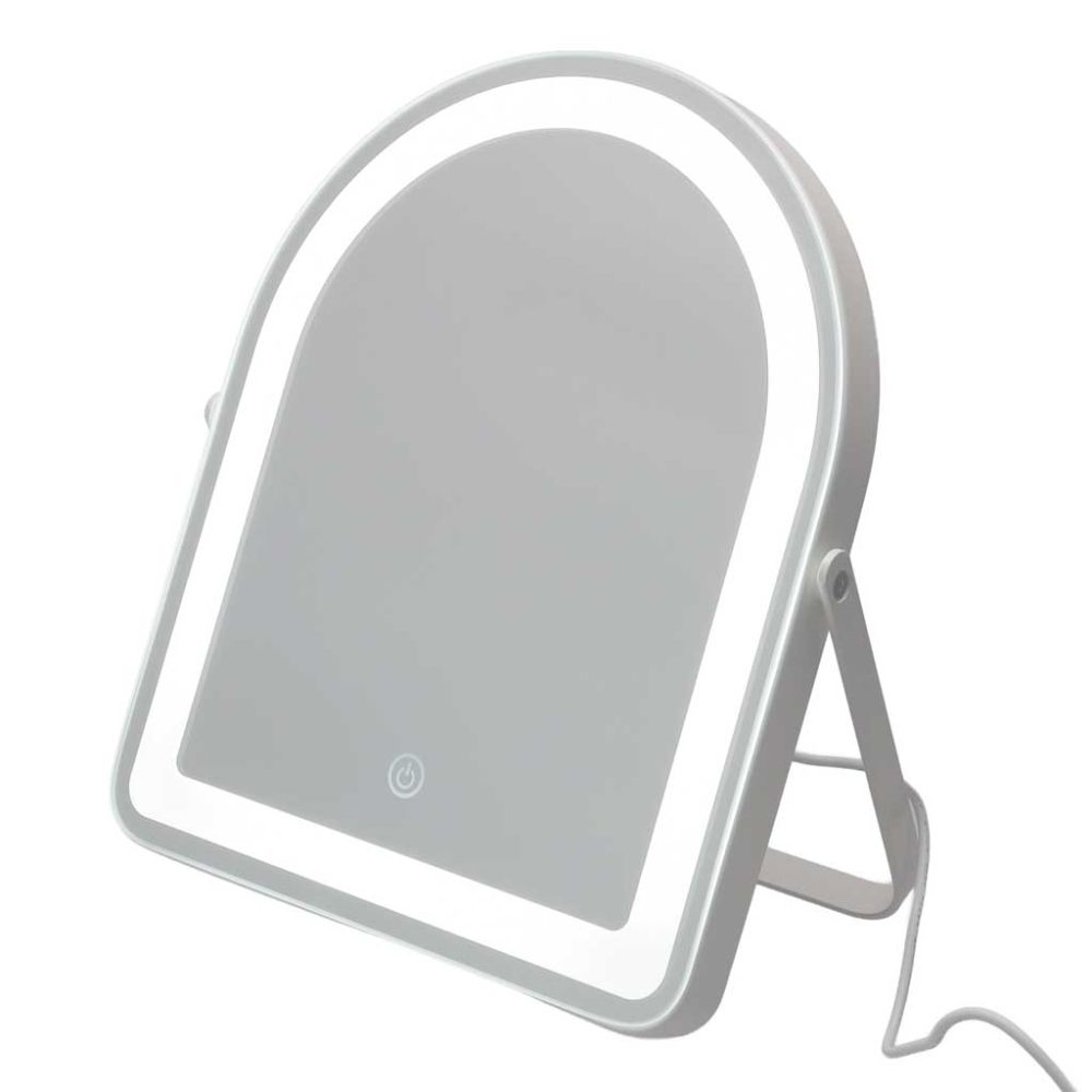 Kosmetinis LED veidrodis su jutikliniu valdymu 31x26,5 cm, baltas