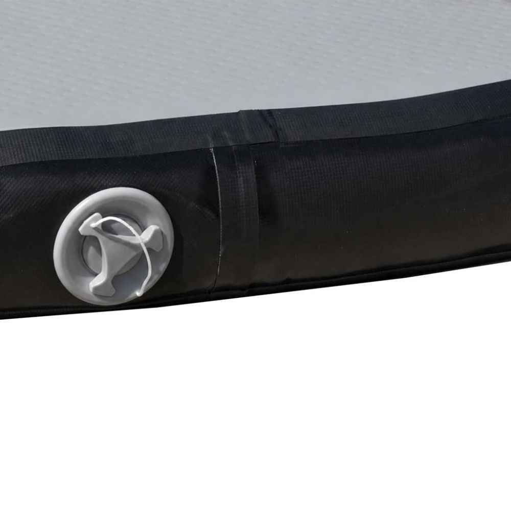 Gimnastikos kilimėlis Air Track su elektrine pompa 400x100x10cm, pilkas