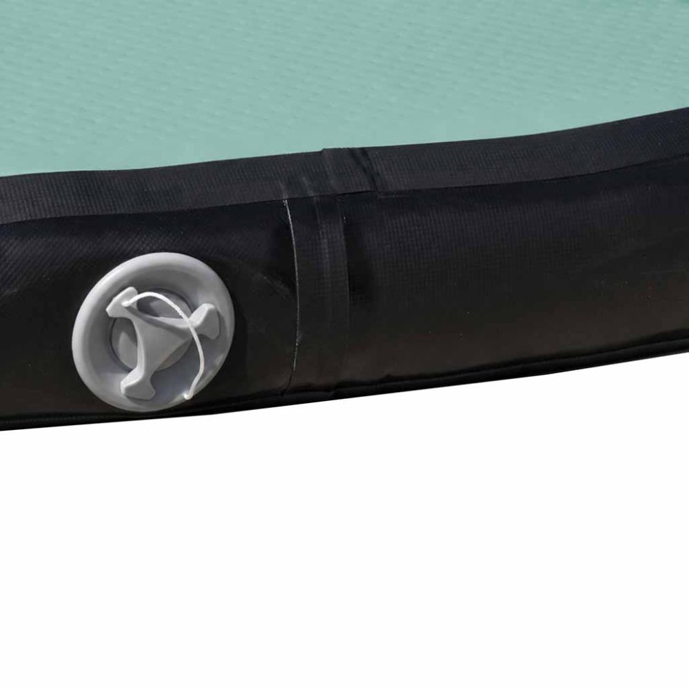 Gimnastikos kilimėlis Air Track su elektrine pompa 400x100x10cm, žalias