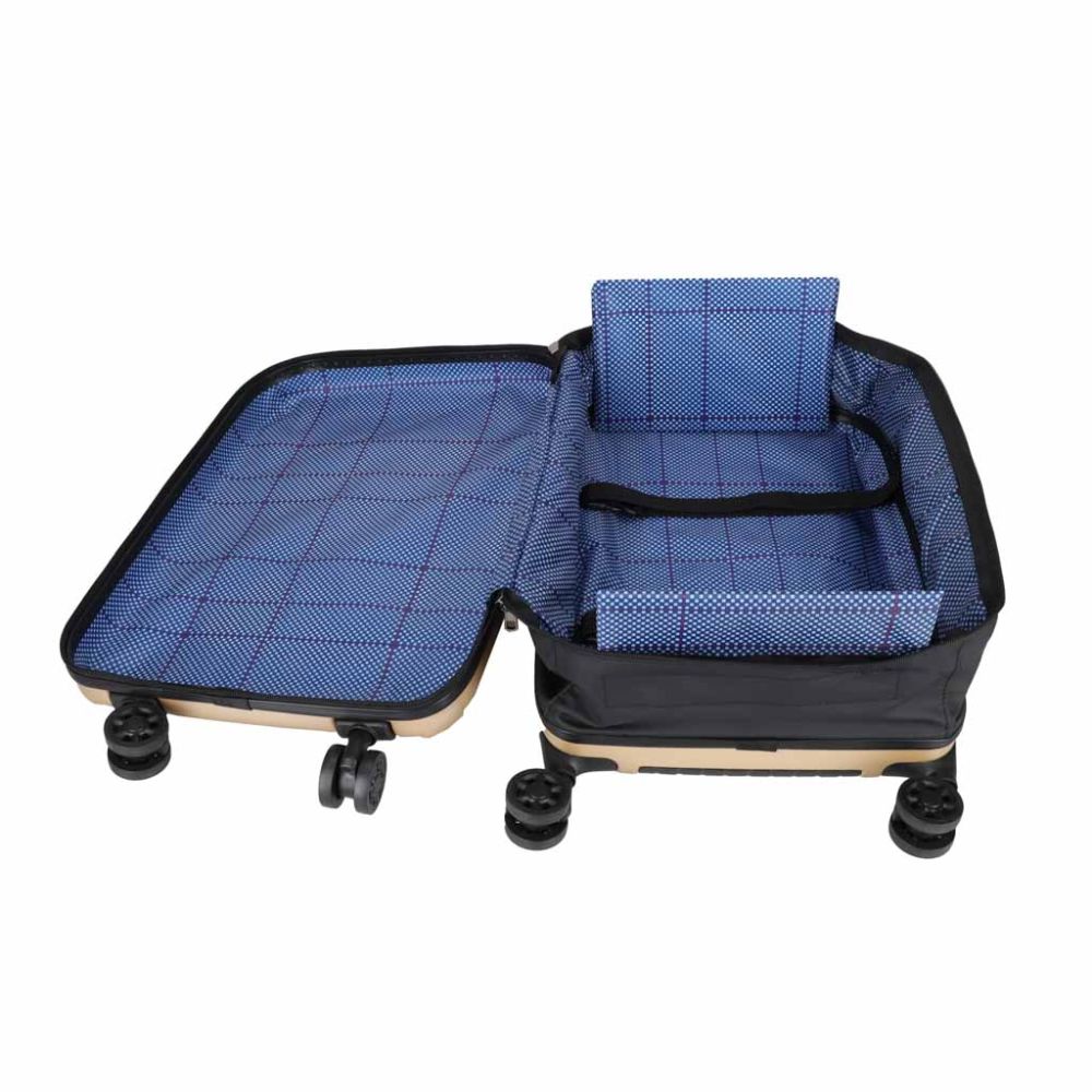 Sulankstomas lagaminas 45 l, gelsva
