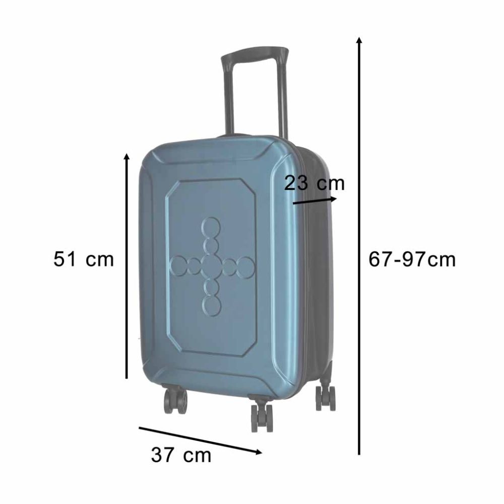 Sulankstomas lagaminas 45 l, mėlynas