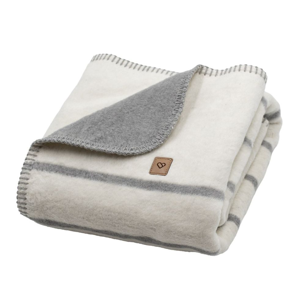 Cotton blanket Alba 100x150cm grey