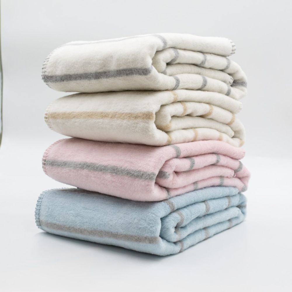 Cotton blanket Alba 100x150cm grey