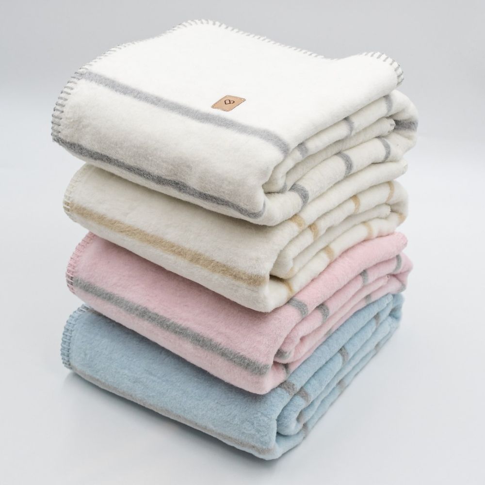 Cotton blanket Alba 100x150cm beige