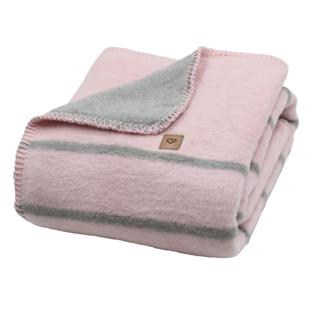 Cotton blanket Alba 100x150cm baby pink