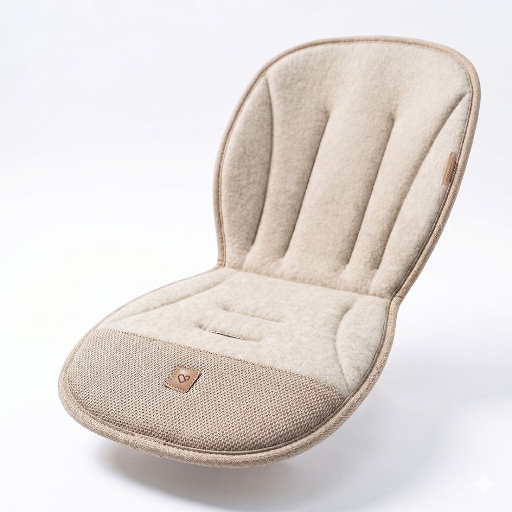 Oddychająca wkładka do wózka spacerówki Sierra beige