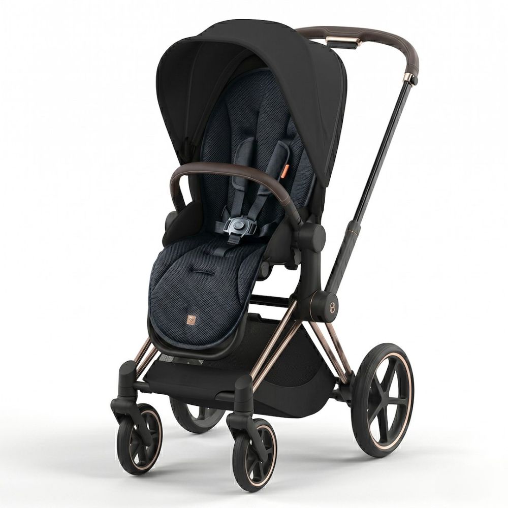 Oddychająca wkładka do wózka spacerówki Air black